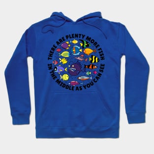 Famous quotes - There are plenty more fish in the middle as you can see Hoodie